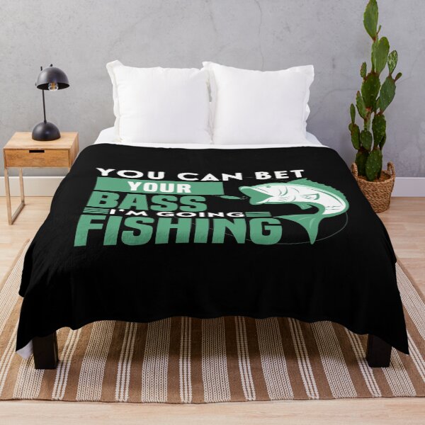 Item preview, You Can Bet Your Bass I'm Going Fishing - Green Design - Funny fishing Gift for Fisher man designed and sold by NSTeeDesign.