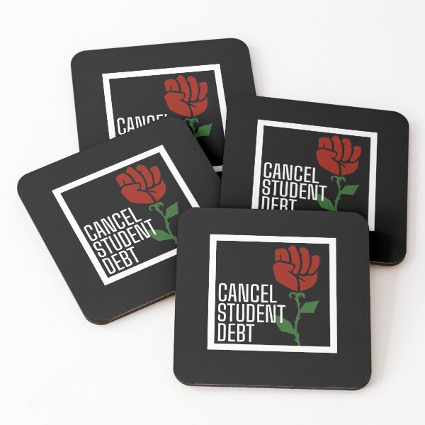 Item preview, Socialist rose Cancel Student Debt Loan Relief Gift designed and sold by RockFireMerch.