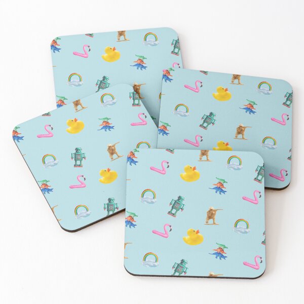 Item preview, Toys pattern in blue designed and sold by ESCAPZ.