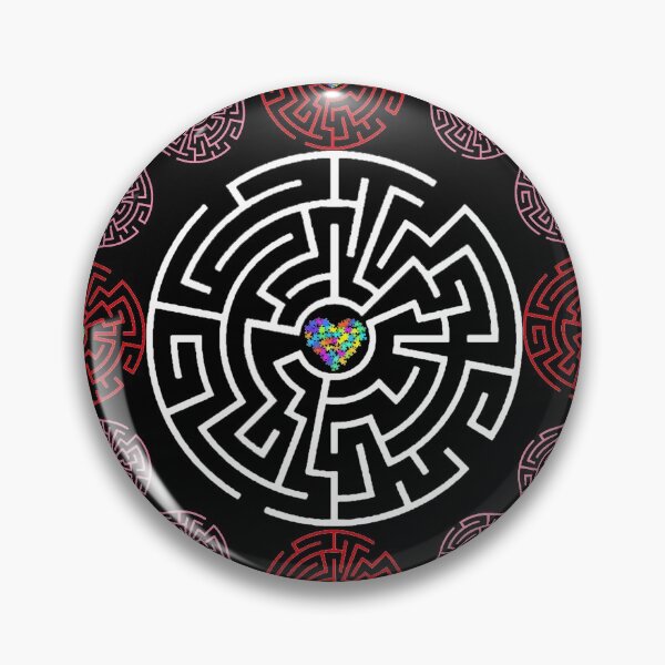 Item preview, Autism Puzzled Heart Maze Pattern designed and sold by Hypnotees.