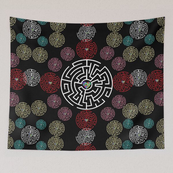 Item preview, Autism Puzzled Heart Maze Pattern designed and sold by Hypnotees.