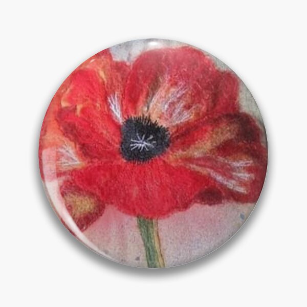 Item preview, Red Felted Poppy  designed and sold by Wendy Usher.