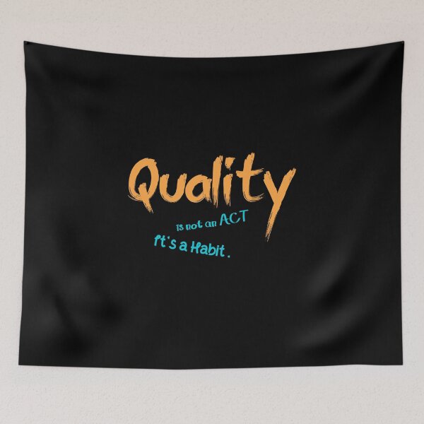 Item preview, Quality is not an act , It's a Habit designed and sold by imvsr.