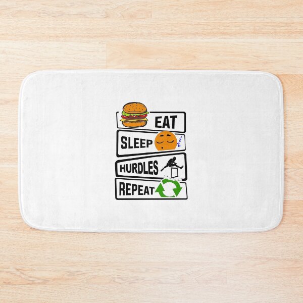 Item preview, Eat Sleep Hurdles Repeat illustration for Hurdles Lovers  designed and sold by KO-Design.