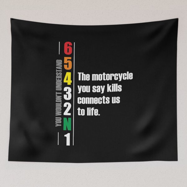 Item preview, 1N23456 The motorcycle you say kills connects us to life. Motorcycle Design designed and sold by Decalium.