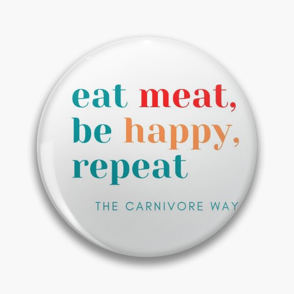 Item preview, Eat Meat Be Happy Repeat  | CARNIVORE SERIES (coloured) designed and sold by Le Plus Three.