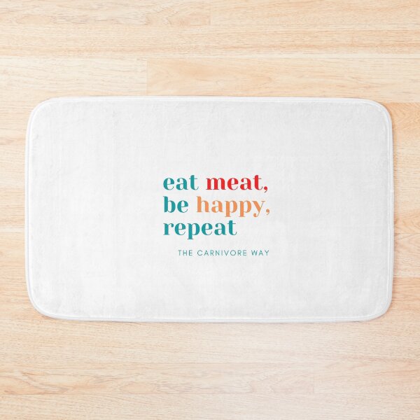 Item preview, Eat Meat Be Happy Repeat  | CARNIVORE SERIES (coloured) designed and sold by Le Plus Three.