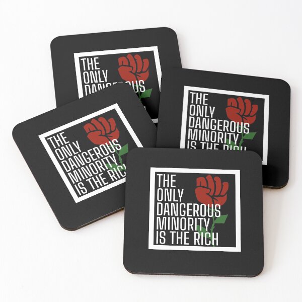 Item preview, Leftist Quote - Anti Capitalist Eat The Rich - Pro Immigration Refugee Minority Gift designed and sold by RockFireMerch.