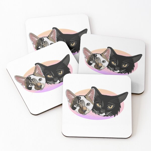 Item preview, Two bestie cats designed and sold by Colonels  Basement.
