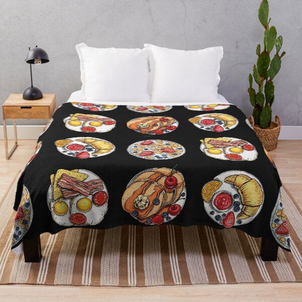 Item preview, Breakfast Food Set - Cereal, Croissant, Pancakes, Eggs and Bacon designed and sold by Alicia Chee.