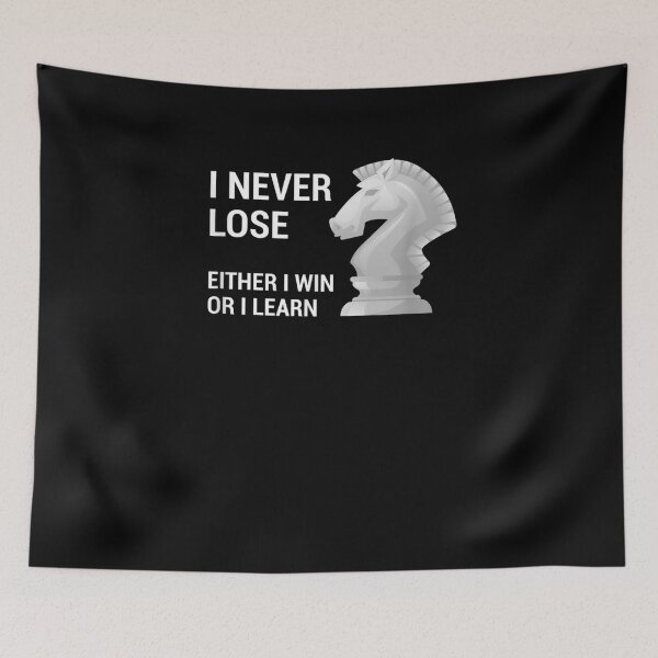Item preview, Funny I Never Lose Either I Win Or I Learn Chess Player Gift  designed and sold by aguilaro.