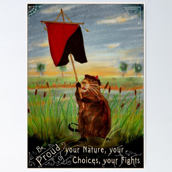 Item preview, Be Proud - Anarchist Coypu designed and sold by Loki Propagandart.
