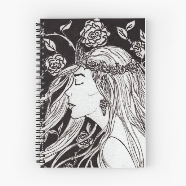 Item preview, White Rose of Shaerrawedd. Elf Queen with the Crown of Leaves and Berries designed and sold by paintingbetween.