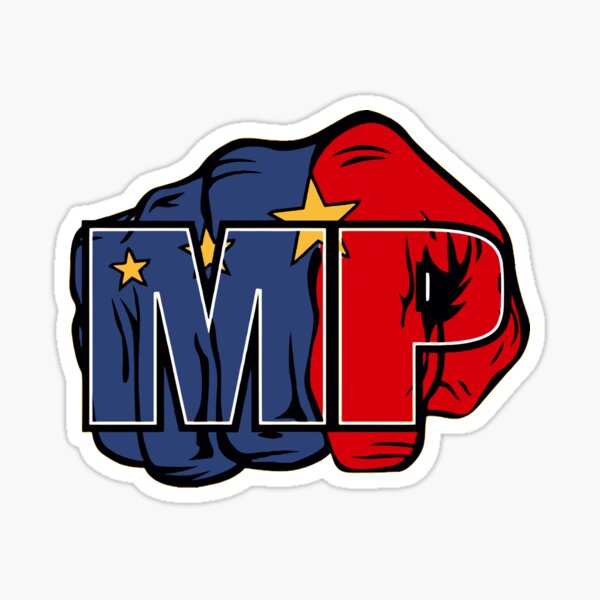manny pacqio logo fan art Sticker