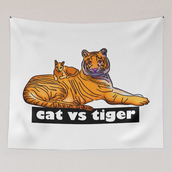 Item preview, Cat vs tiger designed and sold by Xdelacra.