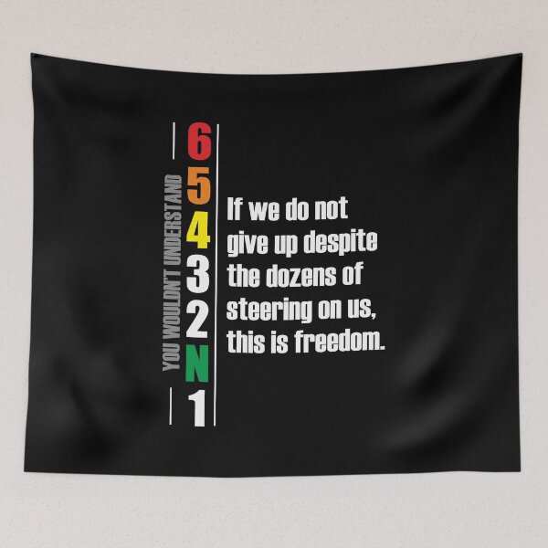 Item preview, 1N23456 If we do not give up despite the dozens of steering on us, this is freedom. Motorcycle Design designed and sold by Decalium.