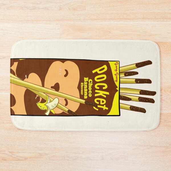 Item preview, CHOCO BANANA KAWAII MONKEY JAPANESE SNACK POCKET DESIGN designed and sold by aydapadi.