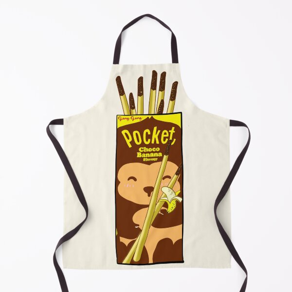 Item preview, CHOCO BANANA KAWAII MONKEY JAPANESE SNACK POCKET DESIGN designed and sold by aydapadi.