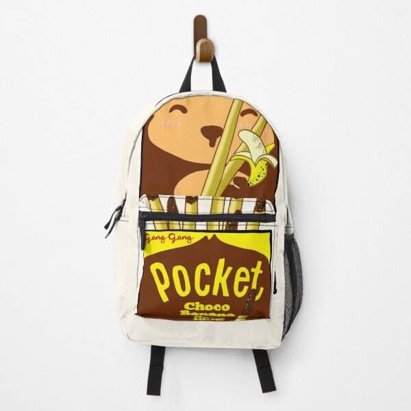 Item preview, CHOCO BANANA KAWAII MONKEY JAPANESE SNACK POCKET DESIGN designed and sold by aydapadi.