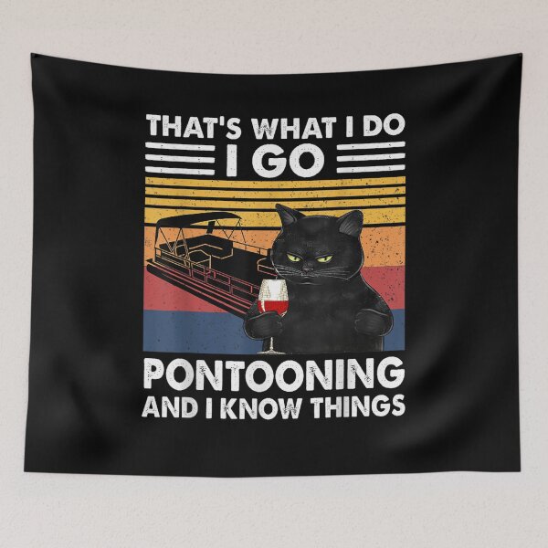 Item preview, That's What I Do I Go Pontooning And I Know Things Vintage  designed and sold by aguilaro.