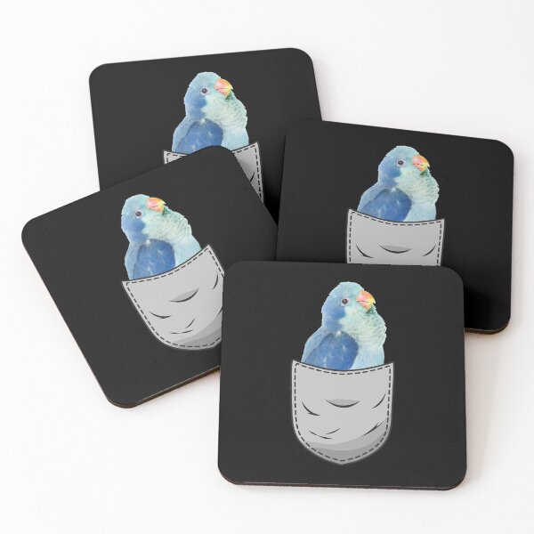 Item preview, Cute Pocket Blue Quaker Parrot Bird designed and sold by kindxinn.