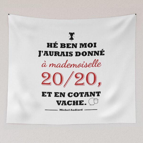 Item preview, Michel Audiard "Mademoiselle 20 sur 20" White designed and sold by Frangotier.