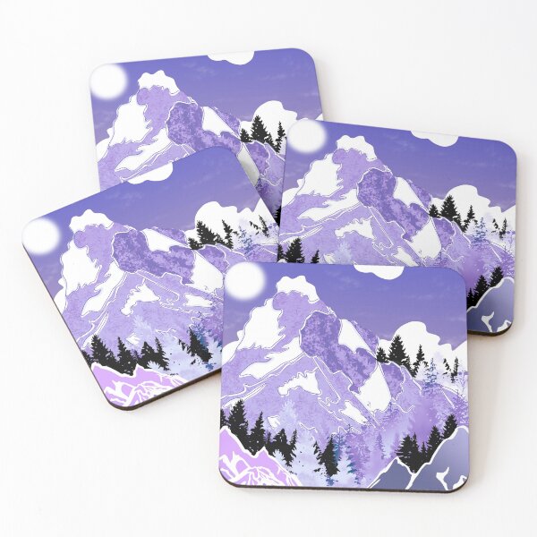 Item preview, Purple Mountain landscape and clouds. designed and sold by Catherine  Milchard.