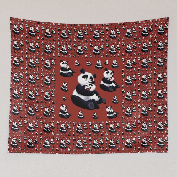 Item preview, Cute panda bears  pattern designed and sold by AnnieLonghi.