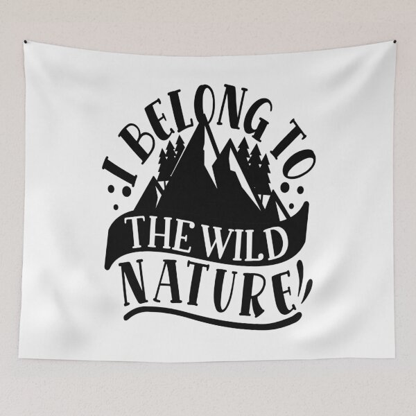 Item preview, Spruch Natur - i belong to the wild nature designed and sold by Raeolus.
