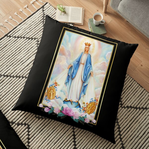 Litany of the Blessed Virgin Mary Floor Pillow