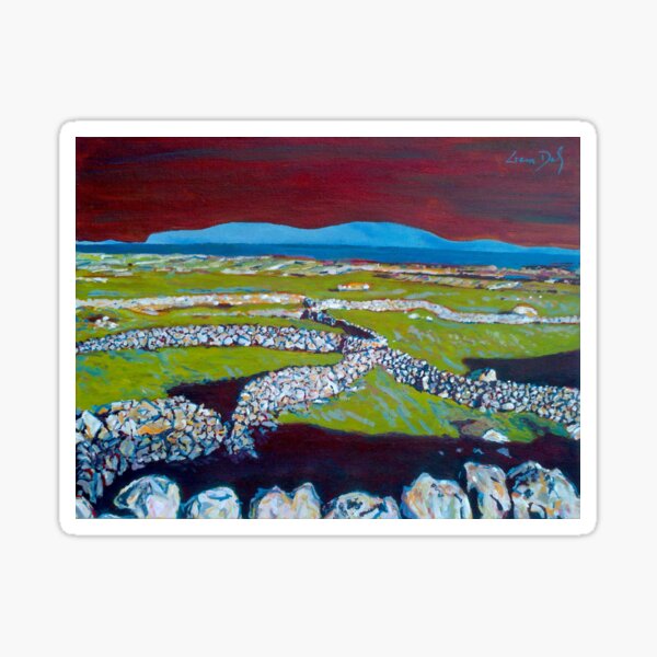 Stone Walls and the Grass is Green II (Ireland) Sticker
