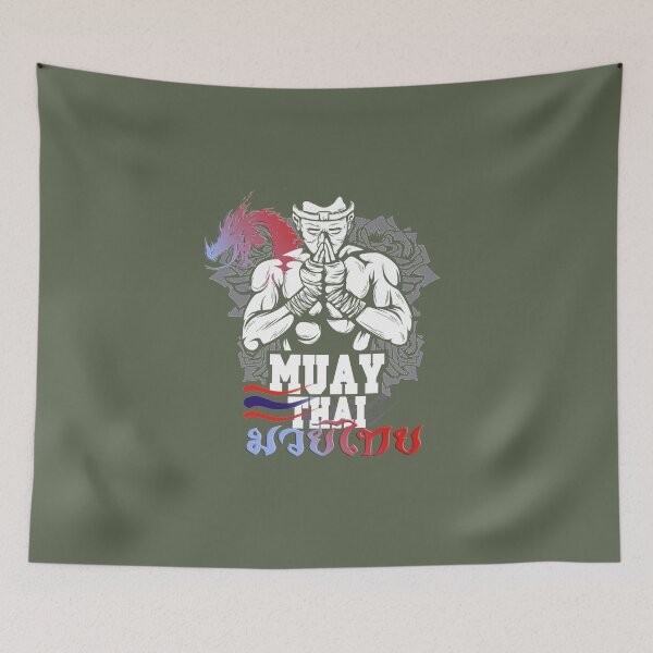Item preview, Muay Thai Warrior Spirit - Thai Boxing - Martial Arts Design designed and sold by Zanshin-Art.