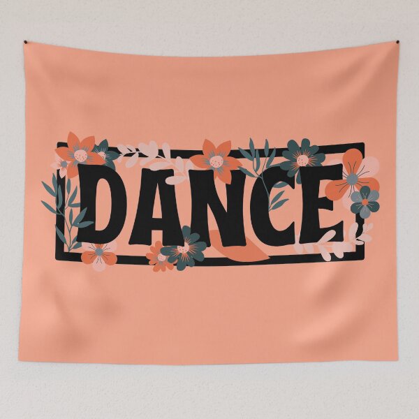 Item preview, Word Of Dance With Floral Print  designed and sold by Styler Design.