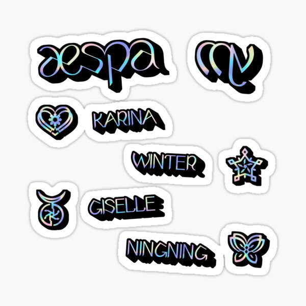 AESPA High Quality Stickers, KPOP, Karina, Winter, Giselle, Ningning, AESPA  Stickers, Kpop Merch, Kpop Art, Aespa Fan, Kpop Stickers 