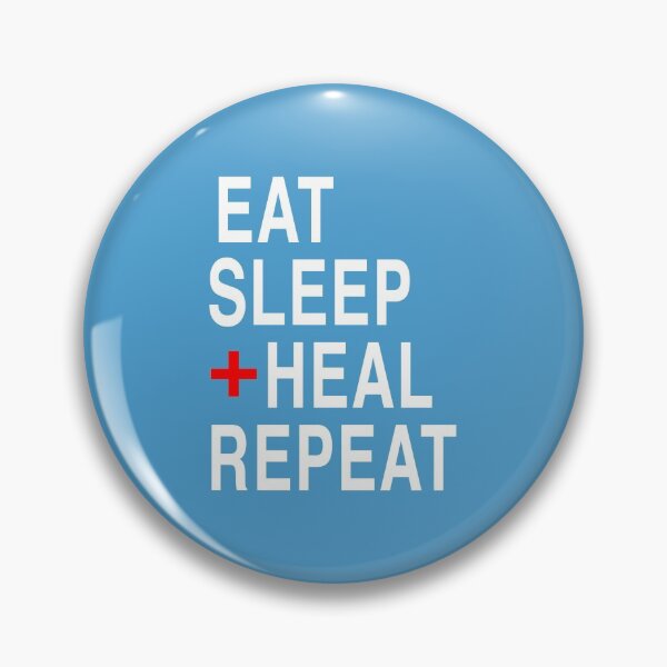 Artikelvorschau, Eat Sleep Heal Repeat entworfen und verkauft von AnveeBubbles.