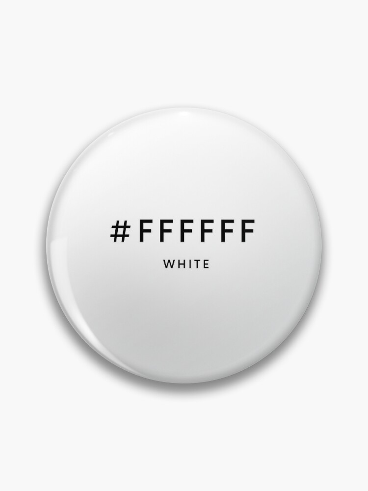 WHITE Hex Code Color #FFFFFF Minimal | Pin