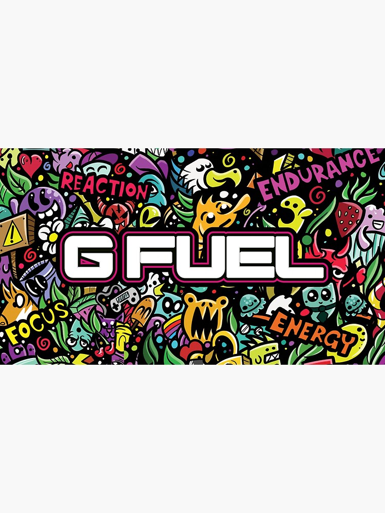 "gfuel doodles" Sticker for Sale by canleizzz Redbubble
