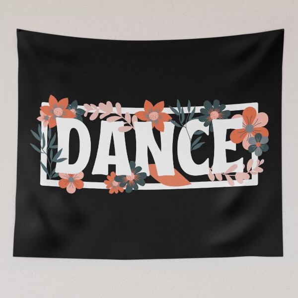 Item preview, Word Of Dance With Floral Print  designed and sold by Styler Design.