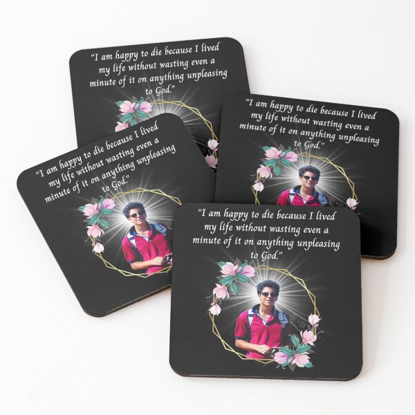 Item preview, Blessed Carlo Acutis Pray For Us First Millenial Saint Servant of God Quote Gift designed and sold by YourWayOfLife.