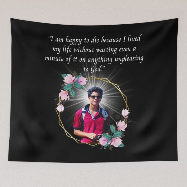 Item preview, Blessed Carlo Acutis Pray For Us First Millenial Saint Servant of God Quote Gift designed and sold by YourWayOfLife.