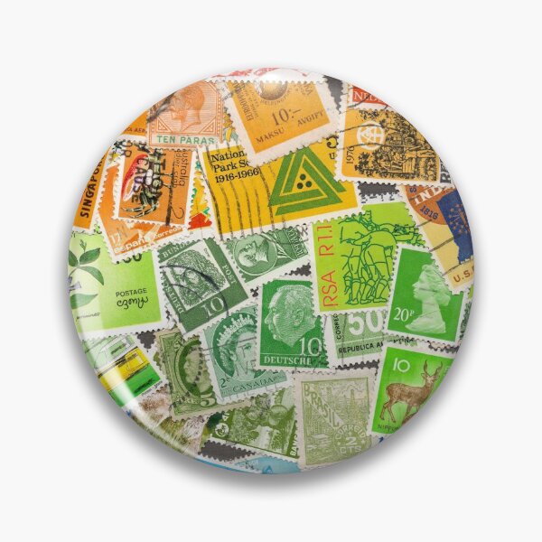Item preview, Rainbow vintage postage stamps designed and sold by Salomėja Misė.