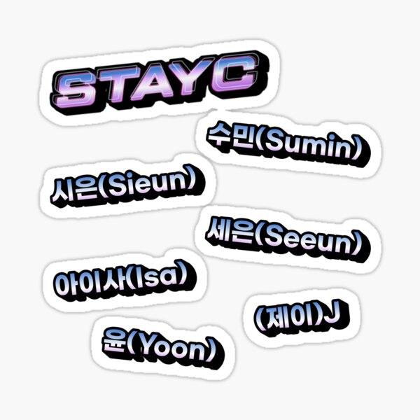 Item preview, STAYC - K-Pop Stickers designed and sold by artsycore.