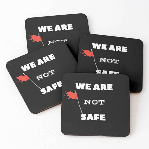 Item preview, we are not safe designed and sold by BeenTees.