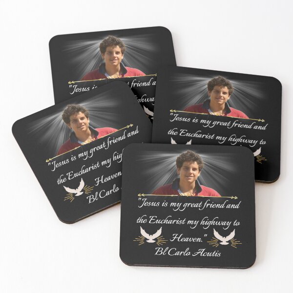 Item preview, Blessed Carlo Acutis Pray For Us First Millenial Saint Servant of God Quote Gift designed and sold by YourWayOfLife.