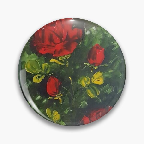 Red Roses -Flowers Pin