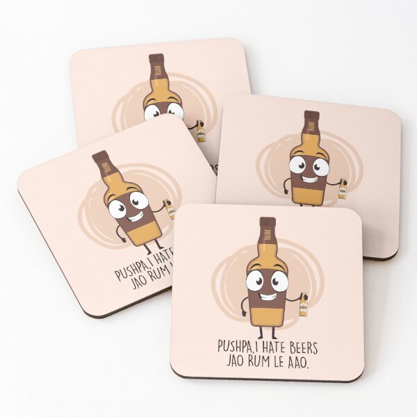 Item preview, Pushpa, I Hate Beers Jao Rum Le Aao designed and sold by artistkalpesh.