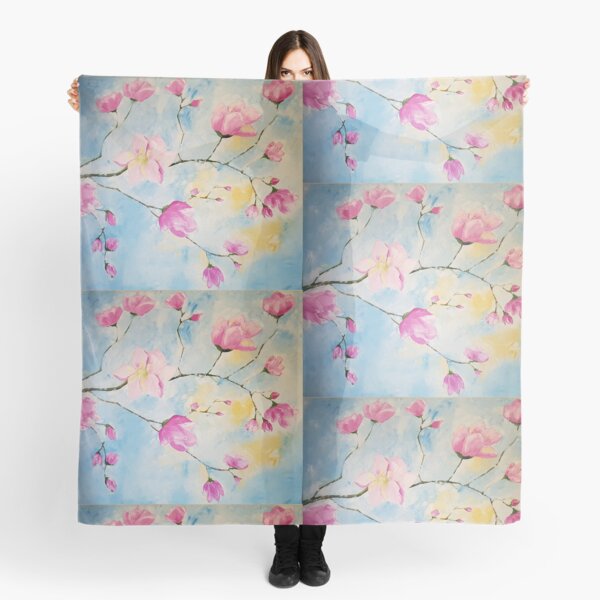 Magnolias - Flowers Scarf