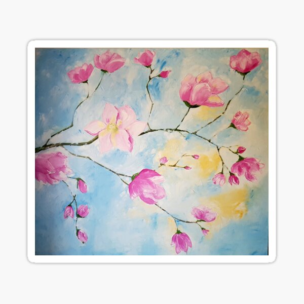 Magnolias - Flowers Sticker