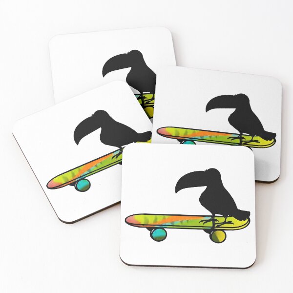 Item preview, Skateboarding Toucan designed and sold by KrisInStitches.