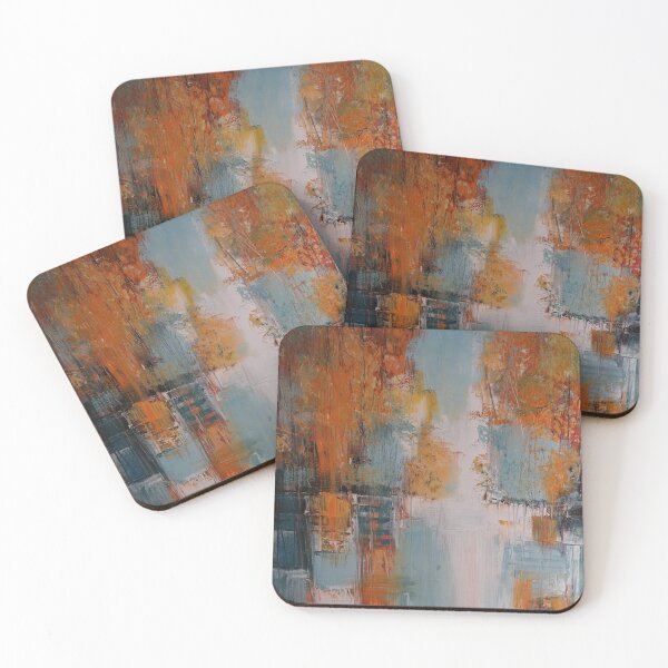 Item preview, Cool Abstract painting leaves, modern art designed and sold by inurey.